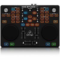 BEHRINGER CMD STUDIO 2A MIDI контроллер для DJ на 2 деки, со встроенным 4 канальным аудио интерфейсом